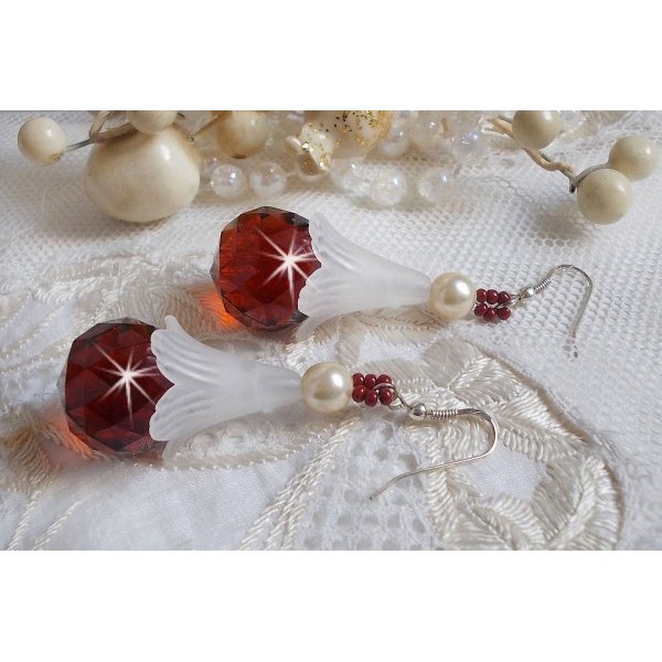 BO Marielle com cristais Swarovski e bolas de cristal boémio multifacetado