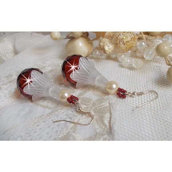 BO Marielle com cristais Swarovski e bolas de cristal boémio multifacetado