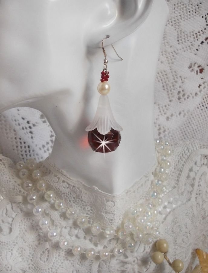 BO Marielle com cristais Swarovski e bolas de cristal boémio multifacetado