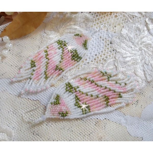 BO Matin Lumineux com contas de sementes japonesas e cristais Swarovski