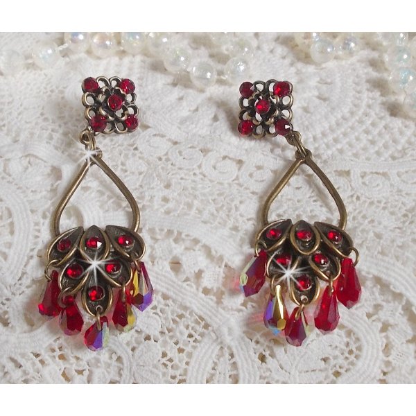 BO Irresist&iacute;vel Colec&ccedil;&atilde;o Ruby montada em casti&ccedil;ais com cristais Swarovski