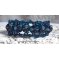 Pulseira Belle de Nuit com facetas de vidro boémio e cristais Swarovski