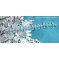Bracelete Crystal Blue com facetas de cristal Swarovski e fiadeiras