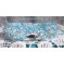 Bracelete Crystal Blue com facetas de cristal Swarovski e fiadeiras