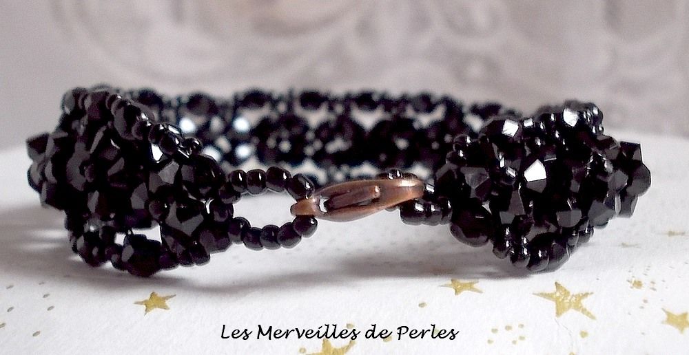 Starry Night Bracelet com facetas e cristais Swarovski
