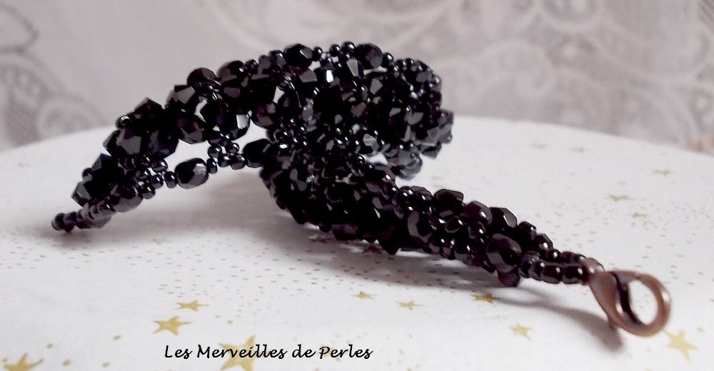 Starry Night Bracelet com facetas e cristais Swarovski