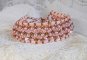 Pulseira Rose Royale com contas Pink Tila, missangas facetadas e pérolas de cristal Swarovski