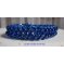 Pulseira Night Blue com contas e facetas de vidro pérola