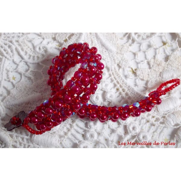 Pulseira de pérolas Myrella com facetas e pérolas