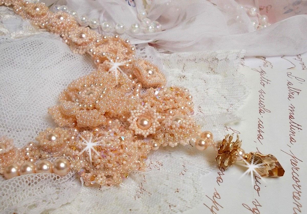 Colar Idylle Beauté Haute-Couture, nada mais que pérolas Swarovski e pérolas de sementes 