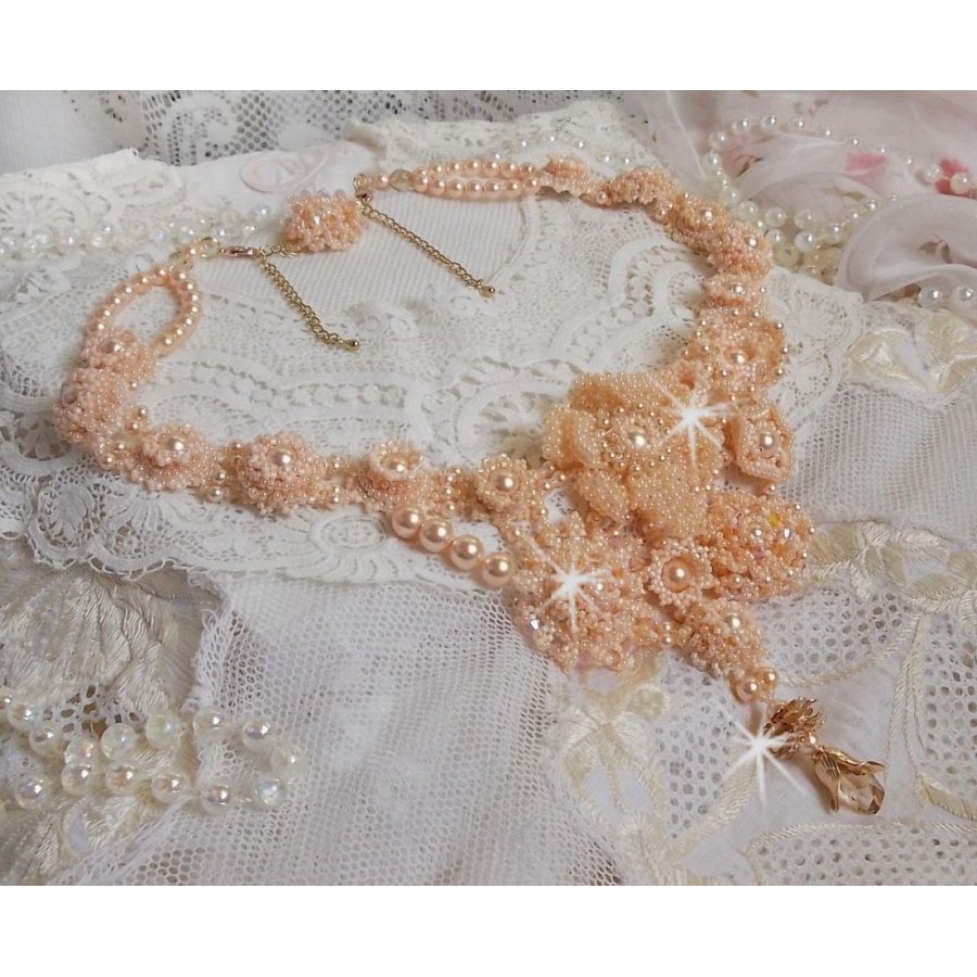 Colar Idylle Beauté Haute-Couture, nada mais que pérolas Swarovski e pérolas de sementes 