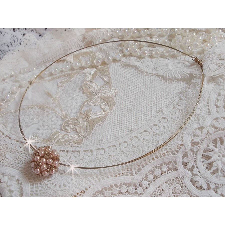 Colar Pingente de Pérola com pérolas de cristal Swarovski