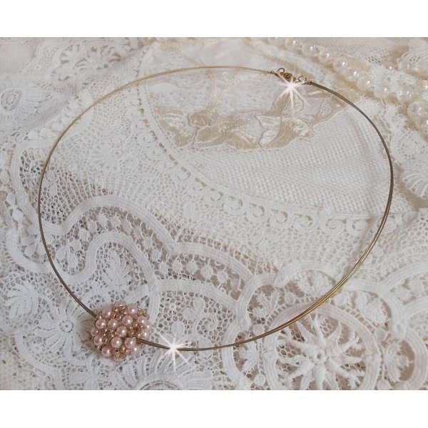 Colar Pingente de P&eacute;rola com p&eacute;rolas de cristal Swarovski