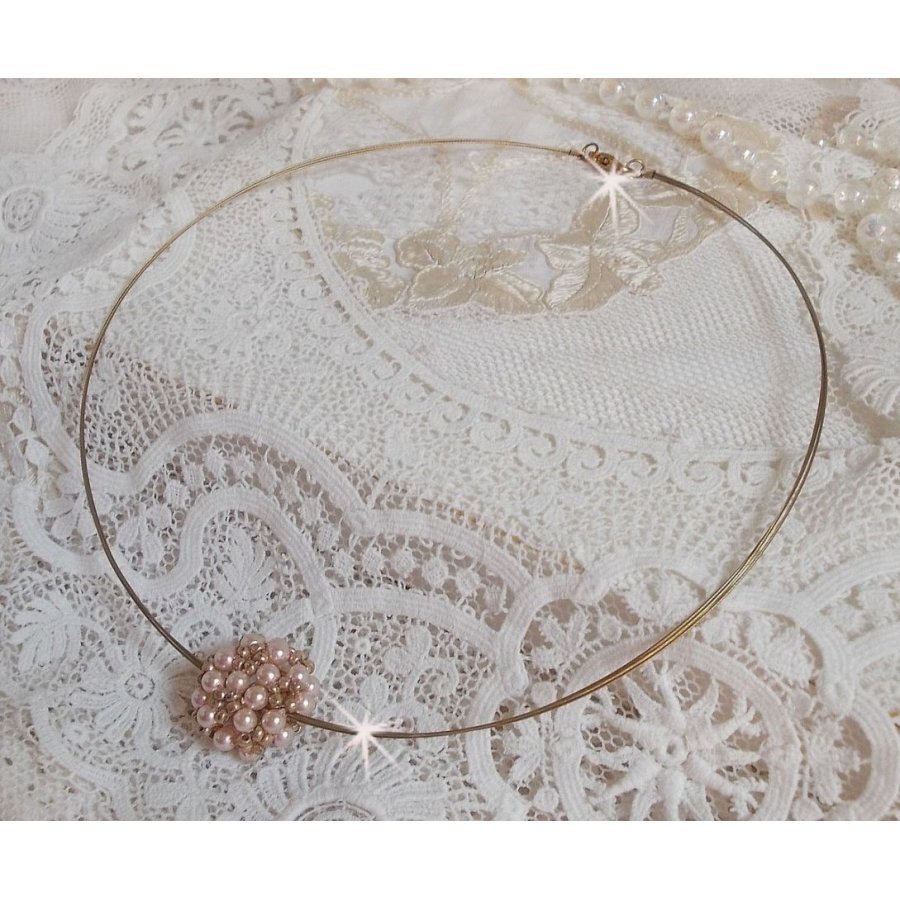 Colar Pingente de Pérola com pérolas de cristal Swarovski