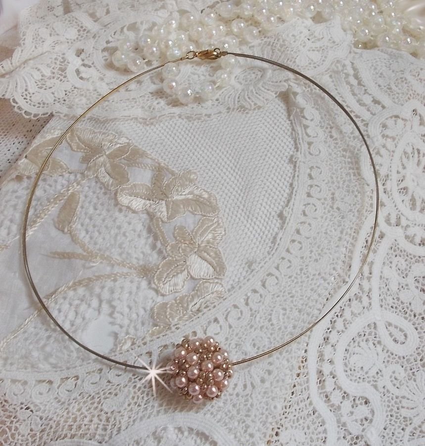 Colar Pingente de Pérola com pérolas de cristal Swarovski