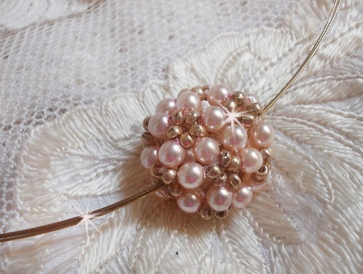 Colar Pingente de Pérola com pérolas de cristal Swarovski
