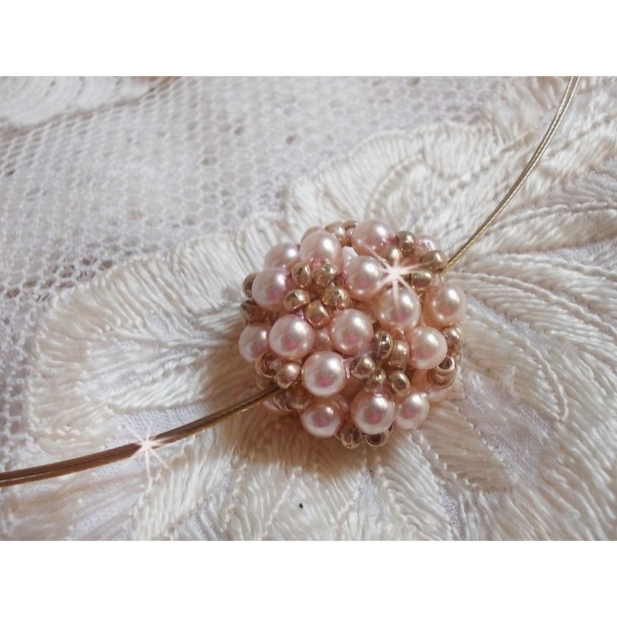 Colar Pingente de Pérola com pérolas de cristal Swarovski