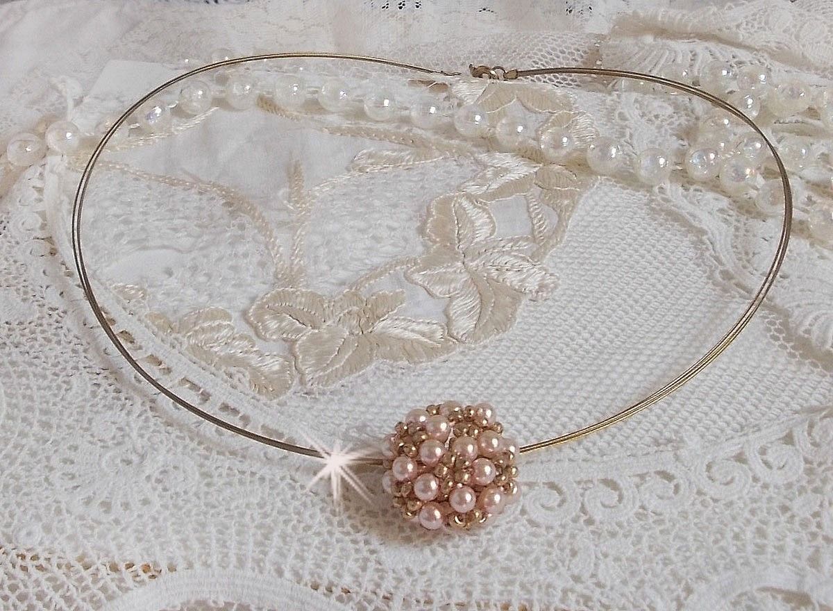 Colar Pingente de Pérola com pérolas de cristal Swarovski