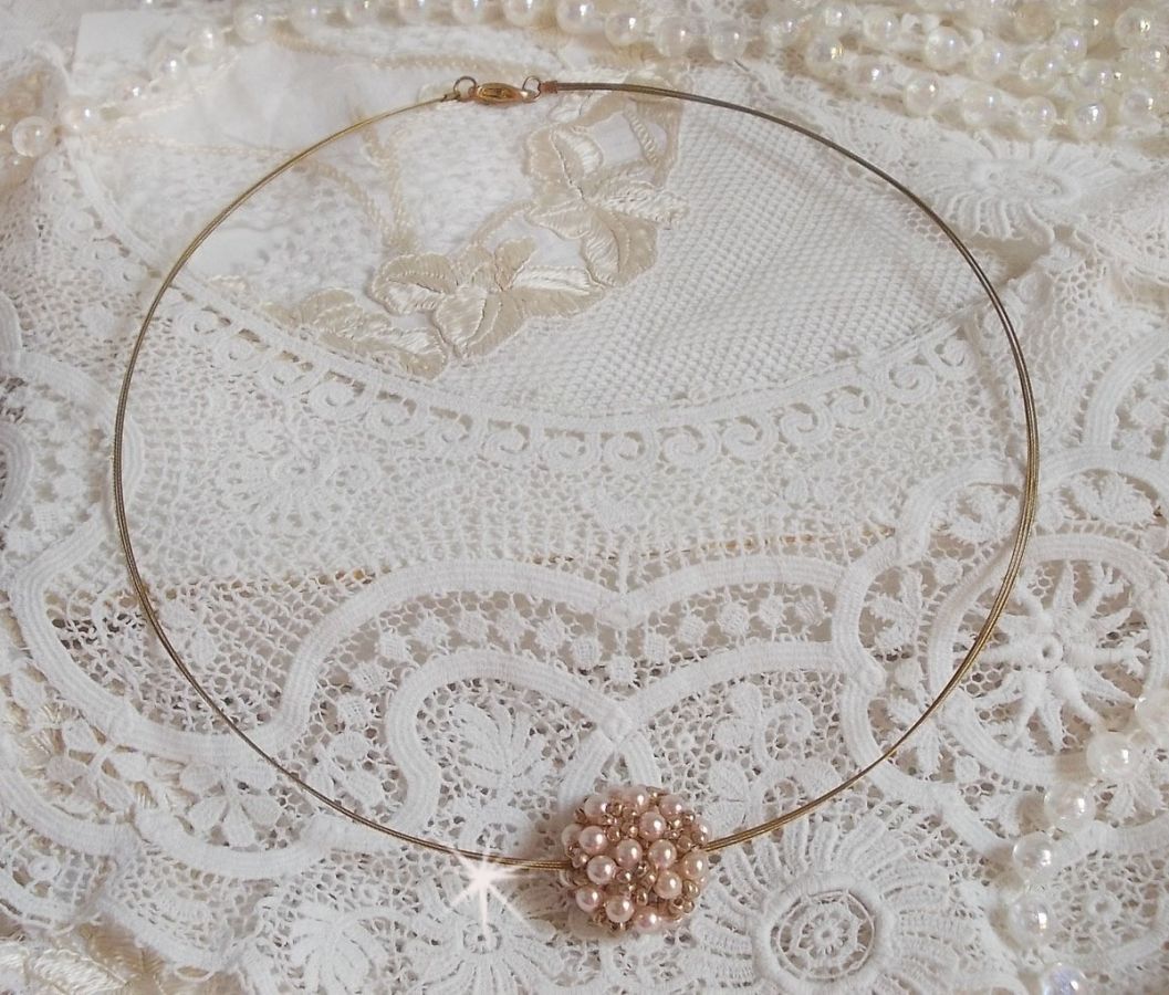 Colar Pingente de Pérola com pérolas de cristal Swarovski
