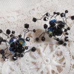 BO Douce Nuit com tops giratórios de cristal Swarovski e facetas de vidro