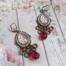 BO Petit Ange criado com lupa de cabochons Angel, cristais, encantos e pérolas de vidro