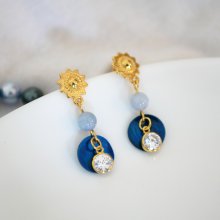 Brincos da coleção 'Les nacrées' Azul