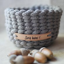 Etiqueta em pele personalizada com mensagem gravada
