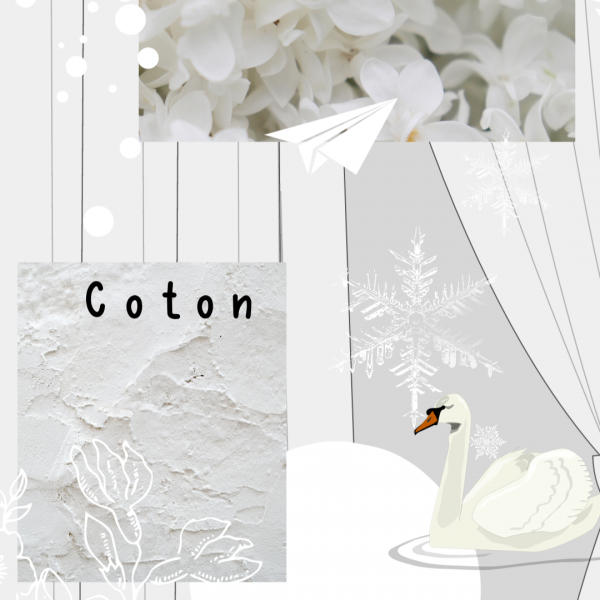 Boucles d'oreilles pendantes - Frisis Coton