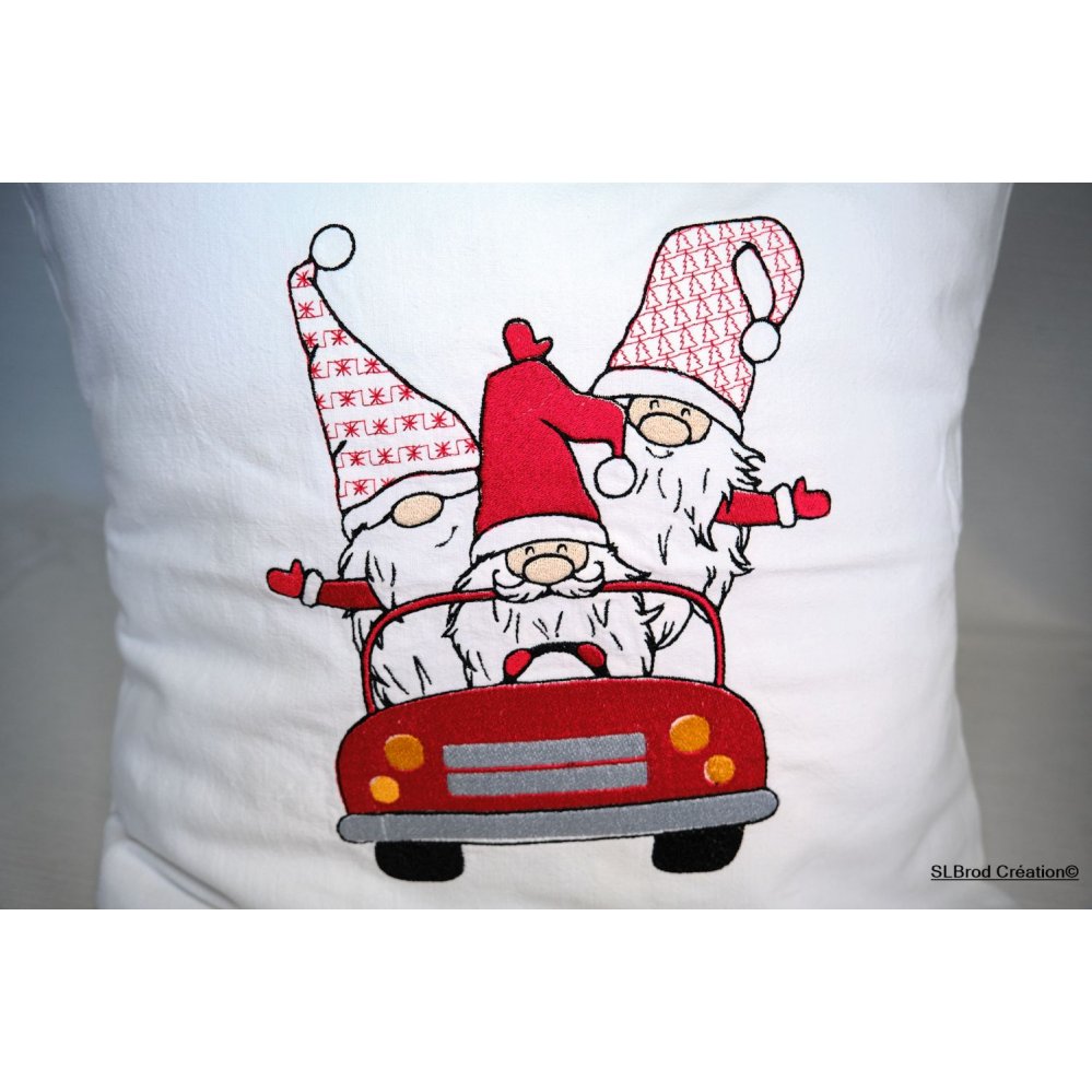 Almofada de Natal para cobrir os Gnomos no carro