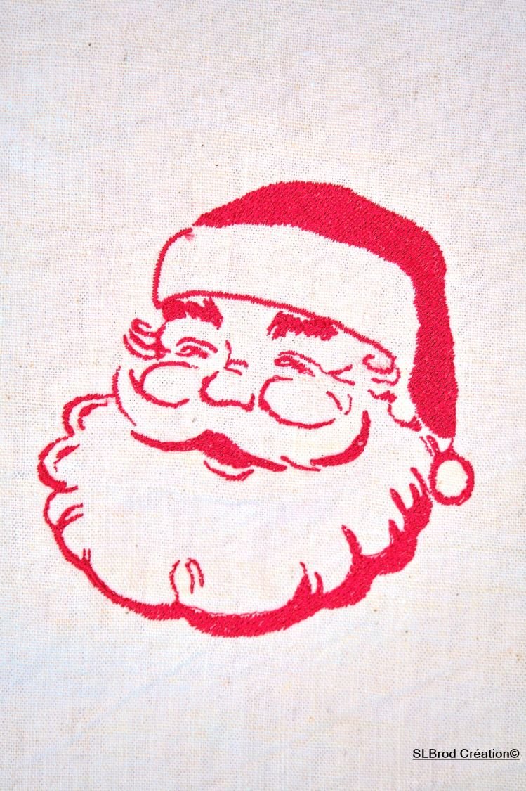 Saco de Natal com a cara do Pai Natal