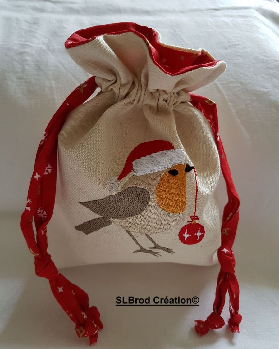 Pequena bolsa de Natal Desfiladeiro Rouge