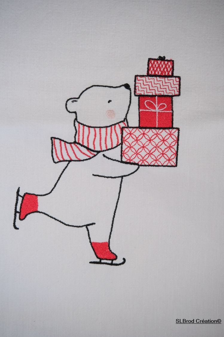 ursinho de peluche de Natal tamanho médio vermelho