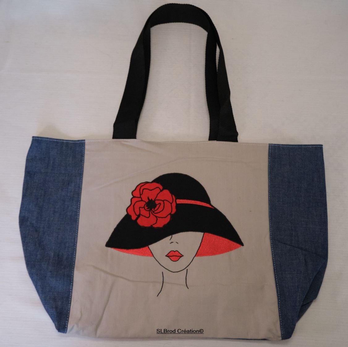 Saco de compras Mulher com chapéu