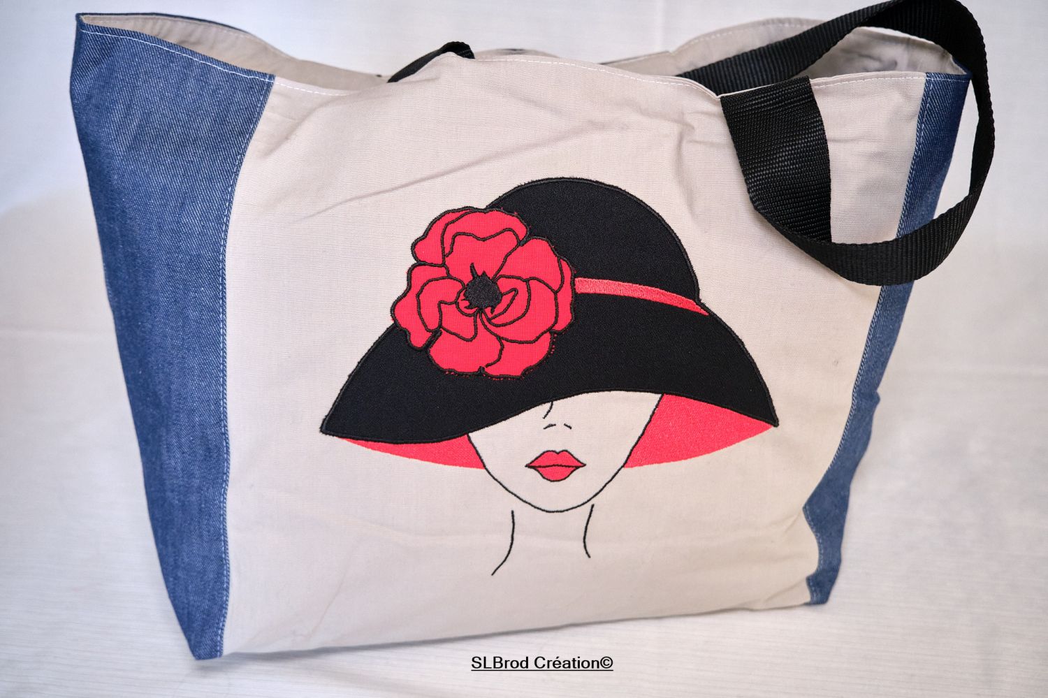 Saco de compras Mulher com chapéu