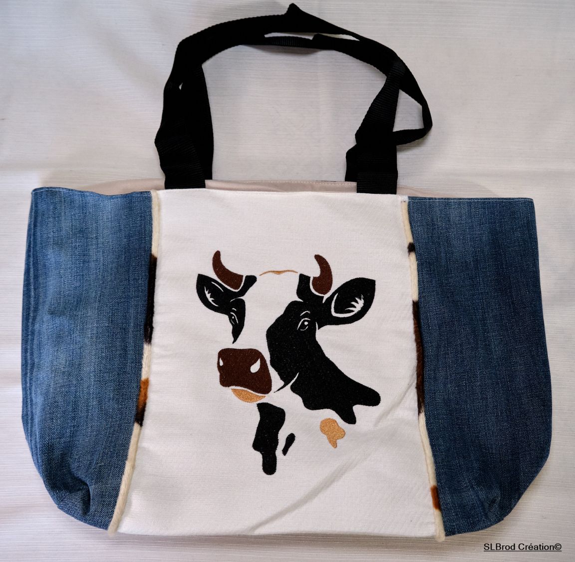 Saco com padrão de vaca