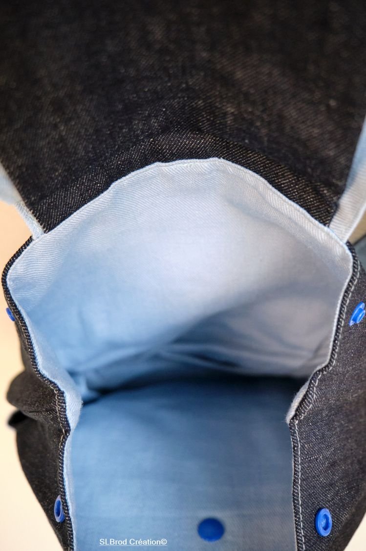 Mochila para crianças com touro azul celeste bordado, personalizável