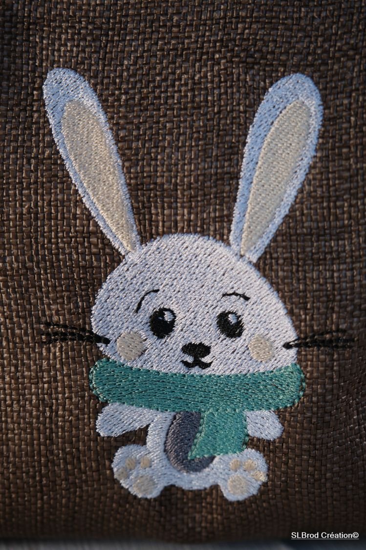Mochila para crianças lenço verde de coelho personalizável