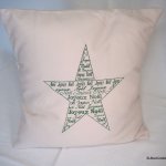 Feliz Capa de Almofada Estrela de Natal