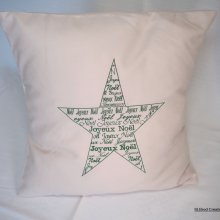 Feliz Capa de Almofada Estrela de Natal