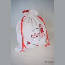 ursinho de peluche de Natal tamanho médio vermelho